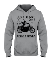 Just a girl motocycle Hooded Sweatshirt tile