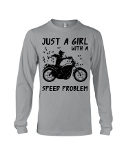 Just a girl motocycle Long Sleeve Tee tile