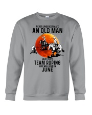 06 Team roping old man Crewneck Sweatshirt tile