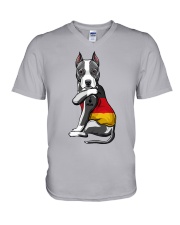 American Staffordshire Terrier Germany V-Neck T-Shirt tile