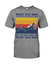 most old men scuba-diving Premium Fit Mens Tee tile