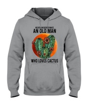 cactus old man Hooded Sweatshirt tile