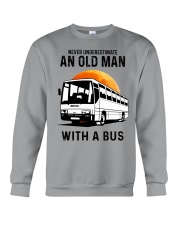 bus driver old man Crewneck Sweatshirt tile