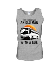 bus driver old man Unisex Tank tile