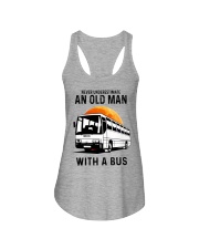 bus driver old man Ladies Flowy Tank tile