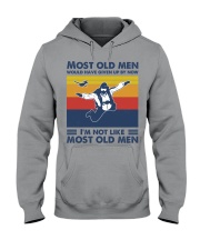 most old men skydiving Hooded Sweatshirt tile