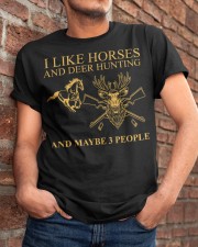 I LIKE horse deer hunting Classic T-Shirt apparel-classic-tshirt-lifestyle-26
