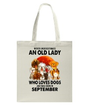 Dogs-old-lady-09 Tote Bag tile