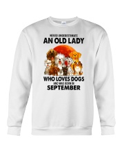 Dogs-old-lady-09 Crewneck Sweatshirt tile