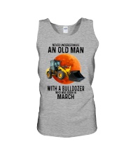 03 bulldozer old man color Unisex Tank tile