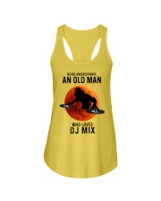 Dj mix never old man Ladies Flowy Tank tile