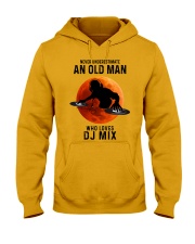 Dj mix never old man Hooded Sweatshirt tile