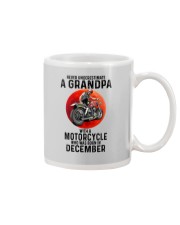 12 BIKER GRANDPA NEVER Mug tile