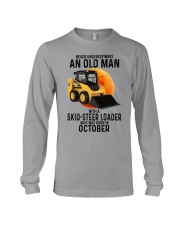 10 Skid-steer loader old man color Long Sleeve Tee tile