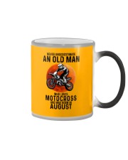 08 motocross olm yl Color Changing Mug tile