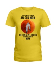 05 native old man Ladies T-Shirt tile