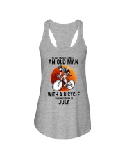 07 cycling never old man Ladies Flowy Tank tile