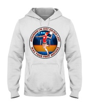 assuming-old lady handball Hooded Sweatshirt front