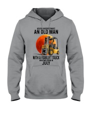 07 forklift truck old man color Hooded Sweatshirt tile