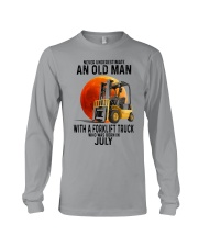 07 forklift truck old man color Long Sleeve Tee tile