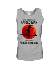 paddle boarding OLD MAN Unisex Tank tile