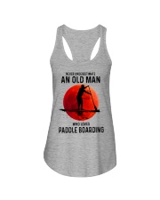 paddle boarding OLD MAN Ladies Flowy Tank tile