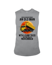 11 dump truck old man color Sleeveless Tee tile