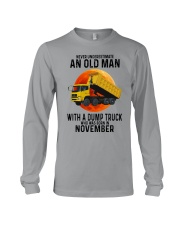 11 dump truck old man color Long Sleeve Tee tile