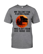 piano talent old man Classic T-Shirt front