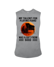 piano talent old man Sleeveless Tee tile