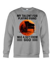 piano talent old man Crewneck Sweatshirt tile
