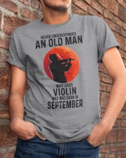 Violin Old Man Never 09 Classic T-Shirt apparel-classic-tshirt-lifestyle-26