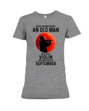 Violin Old Man Never 09 Premium Fit Ladies Tee tile