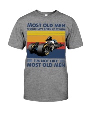 most old men drag racing Premium Fit Mens Tee tile