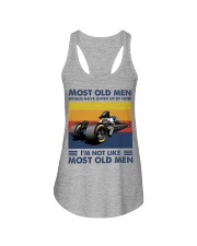 most old men drag racing Ladies Flowy Tank tile