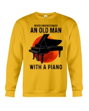 Piano never old man Crewneck Sweatshirt tile