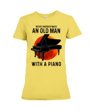 Piano never old man Premium Fit Ladies Tee tile