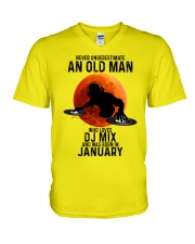 01 dj mix olm V-Neck T-Shirt tile