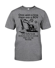 Excavator once upon Classic T-Shirt tile