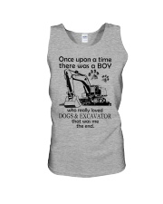 Excavator once upon Unisex Tank tile