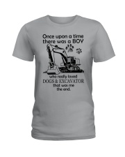 Excavator once upon Ladies T-Shirt tile