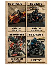 be strong poster Motorcycle drag racing.jpg 24x36 Poster front