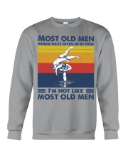 most old men judo Crewneck Sweatshirt tile