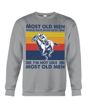 most old men horse racing Crewneck Sweatshirt tile