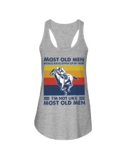most old men horse racing Ladies Flowy Tank tile