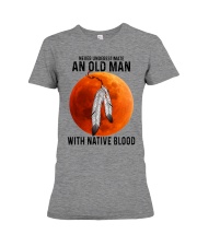 03 hat native blood old man Premium Fit Ladies Tee tile