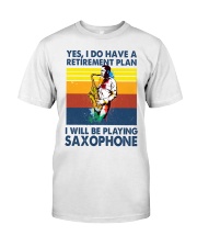Saxophone plan Classic T-Shirt front