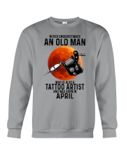 04 tatoo artist never old man Crewneck Sweatshirt tile