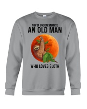 Sloth old man Crewneck Sweatshirt tile