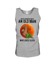 Sloth old man Unisex Tank tile